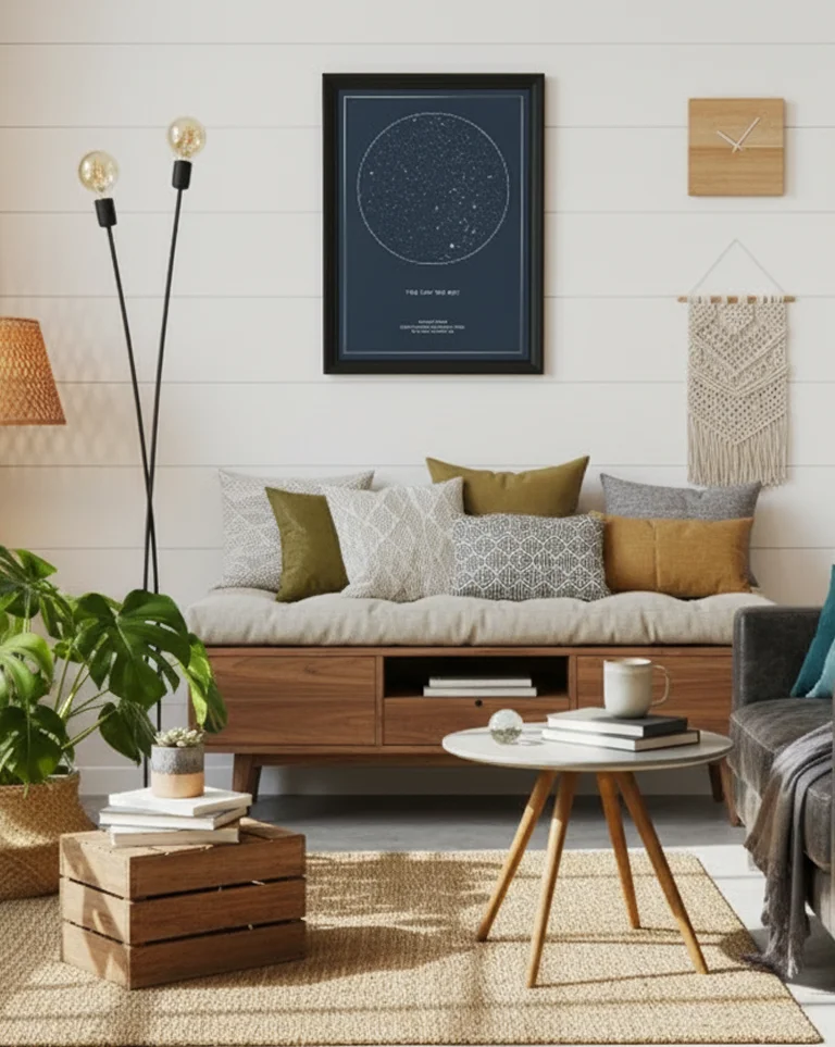 Mapa del cielo en una fecha