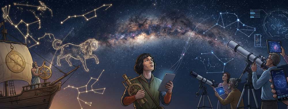 Reconocer constelaciones: el arte de descubrir el cielo y sus historias